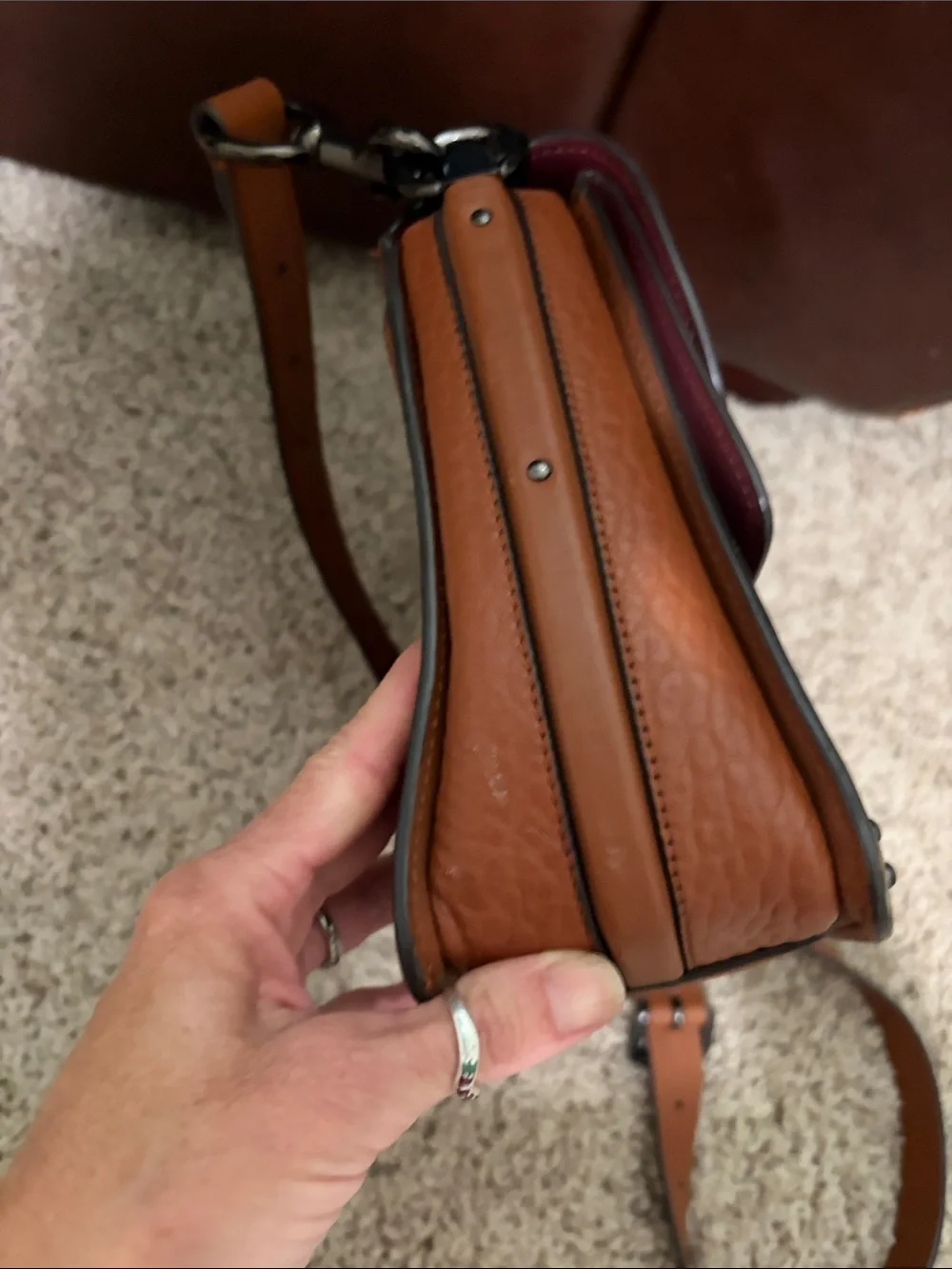 Brown Leather Messenger Bag